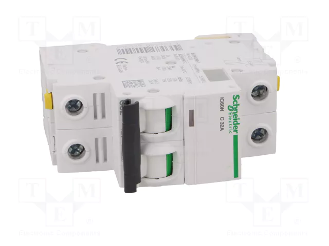 SCHNEIDER ELECTRIC Interruptor magnetotérmico iC60N 2 polos 32A Curva C