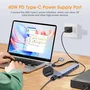Generico Hub USB-C Multipuerto 7 en 1 con 5 USB y 2 USB-C PD 60W