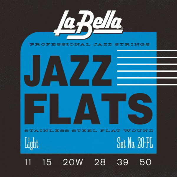 Juego de Cuerdas para Guitarra Eléctrica La Bella Jazz Flats Light Juego de Cuerdas para Guitarra Eléctrica La Bella Jazz Flats Light