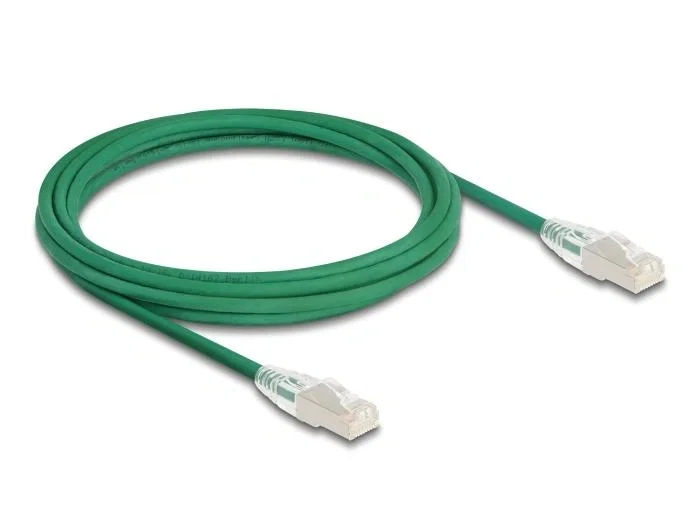 DeLOCK Cable de red RJ45 Cat.6A U/FTP Slim 3 m Verde