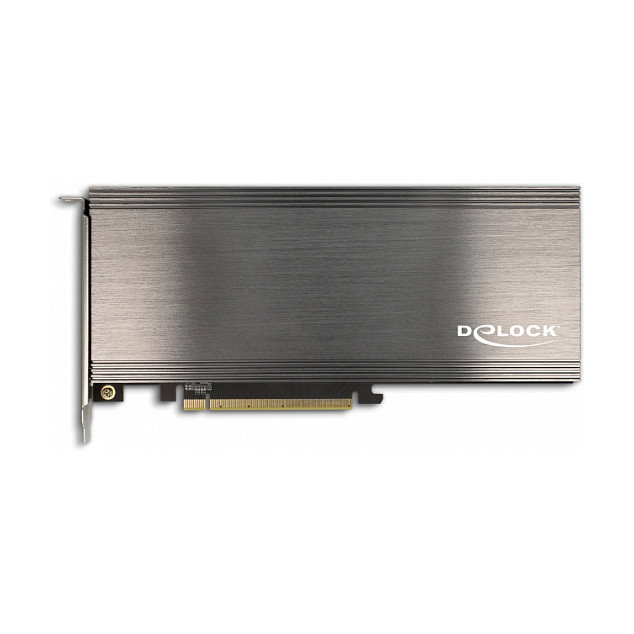 DeLOCK PCI Express 4.0 x16 Karte zu 4 x NVMe M.2 Key M mit Kühlkörper und Lüfter - Bifurcation DeLOCK PCI Express 4.0 x16 Karte zu 4 x NVMe M.2 Key M mit Kühlkörper und Lüfter - Bifurcation