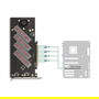 DeLOCK PCI Express 4.0 x16 Karte zu 4 x NVMe M.2 Key M mit Kühlkörper und Lüfter - Bifurcation
