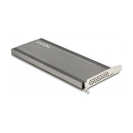 DeLOCK PCI Express 4.0 x16 Karte zu 4 x NVMe M.2 Key M mit Kühlkörper und Lüfter - Bifurcation