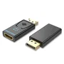 Vention HBMB0 Adaptador DisplayPort Macho a HDMI Hembra con Salida 4K a 60Hz Negro