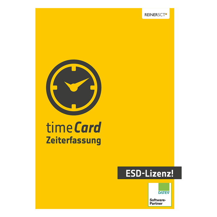REINER SCT timeCard 10 - Licencia Anual para 50 Empleados - ESD - Software de Control de Tiempo para Windows 11/Server REINER SCT timeCard 10 - Licencia Anual para 50 Empleados - ESD - Software de Control de Tiempo para Windows 11/Server