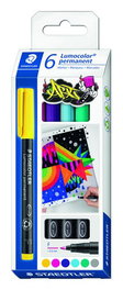 Rotulador Permanente Staedtler 318 Lumocolor (F) Caja De 6