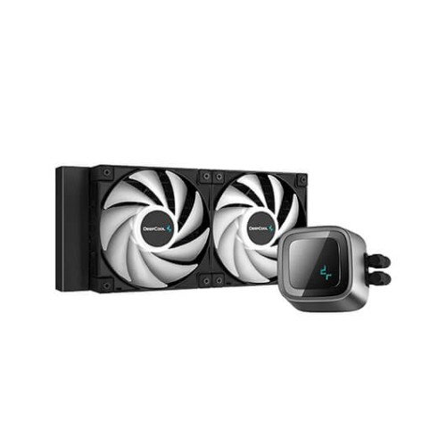 Deepcool Kit Refrigeracion Liquida Gaming LS520 - Refrigeración Líquida AIO CPU de 240mm, Radiador, Bomba Infinity Mirror, Ventiladores A-RGB PWM