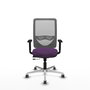 PIQUERAS Y CRESPO Silla de oficina Zulema Morado y Gris