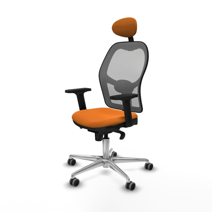 PIQUERAS Y CRESPO Silla de oficina Jorquera Naranja y Gris