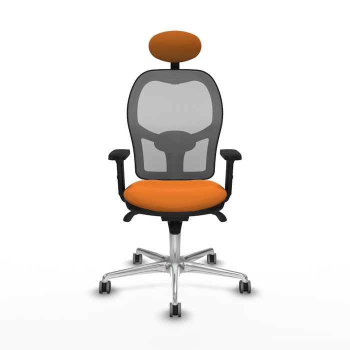 PIQUERAS Y CRESPO Silla de oficina Jorquera Naranja y Gris