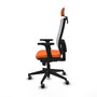 PIQUERAS Y CRESPO Silla de oficina Horna Naranja y Blanco