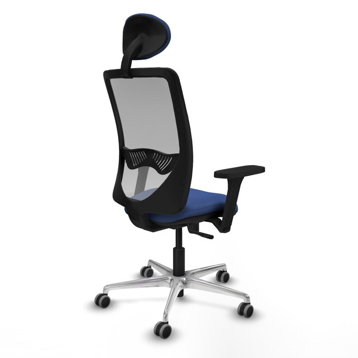 PIQUERAS Y CRESPO Silla de oficina Zulema con mecanismo Sincro, Azul marino y Gris PIQUERAS Y CRESPO Silla de oficina Zulema con mecanismo Sincro, Azul marino y Gris