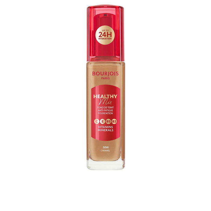 Bourjois Healthy Mix Base de Maquillaje #58W-Caramel 30 ml | Fórmula Vegana con 85% Ingredientes Naturales y Complejo Antioxidante Vitaminas C, E, B5 Bourjois Healthy Mix Base de Maquillaje #58W-Caramel 30 ml | Fórmula Vegana con 85% Ingredientes Naturales y Complejo Antioxidante Vitaminas C, E, B5