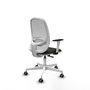 PIQUERAS Y CRESPO Silla de oficina Cilanco con mecanismo Sincro, Negro/Blanco