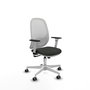 PIQUERAS Y CRESPO Silla de oficina Cilanco con mecanismo Sincro, Negro/Blanco