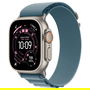 Apple Watch Ultra 3 Titanium Cellular 49mm Natur (Alpine Loop hellblau) Large