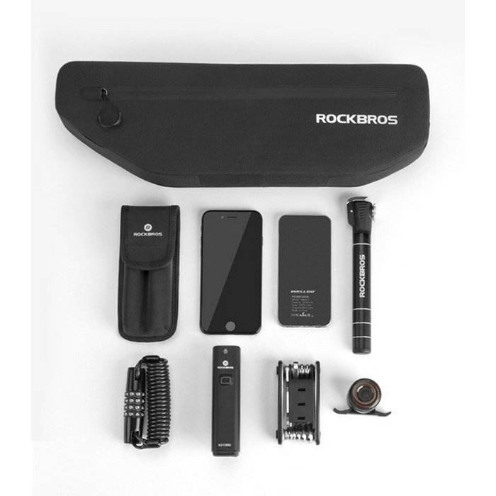 Rockbros AS-043 Bolsa de bicicleta con velcro 3L - Negro