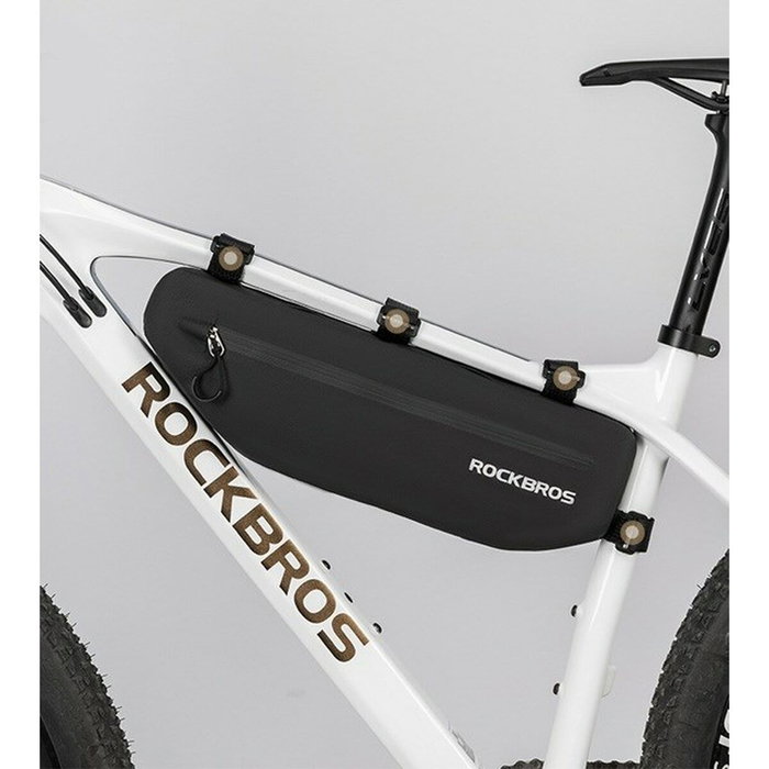 Rockbros AS-043 Bolsa de bicicleta con velcro 3L - Negro