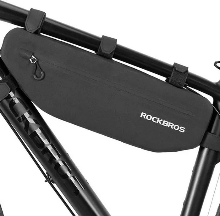 Rockbros AS-043 Bolsa de bicicleta con velcro 3L - Negro
