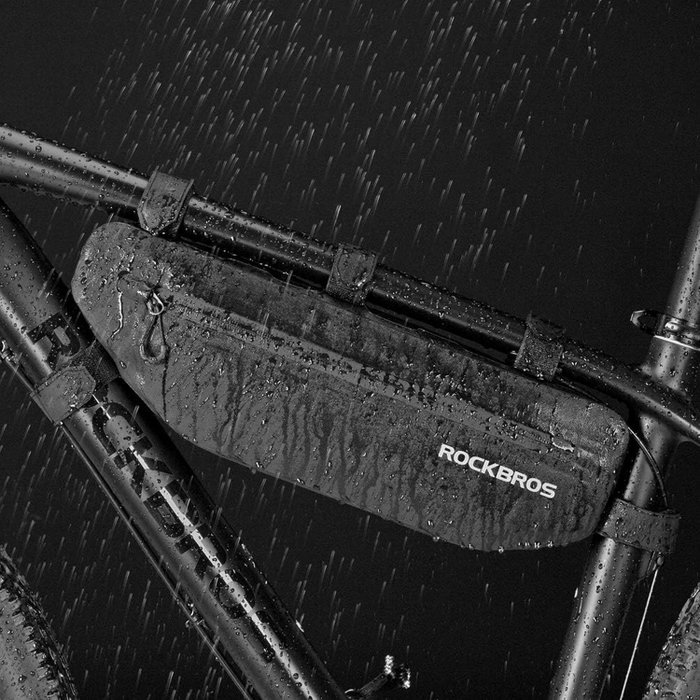 Rockbros AS-043 Bolsa de bicicleta con velcro 3L - Negro