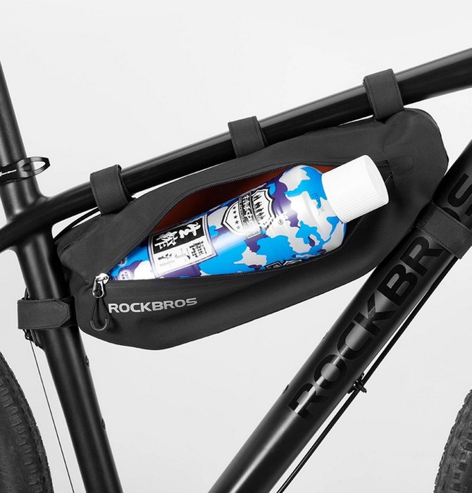 Rockbros AS-043 Bolsa de bicicleta con velcro 3L - Negro