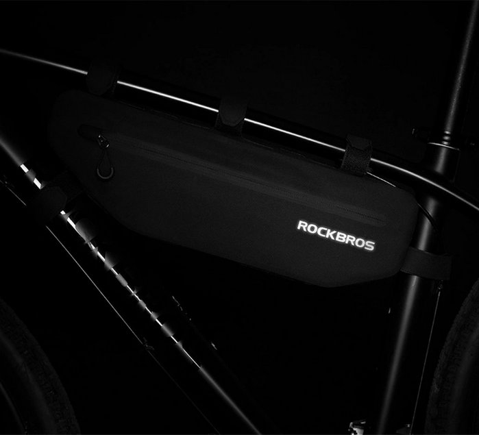 Rockbros AS-043 Bolsa de bicicleta con velcro 3L - Negro