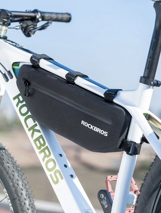 Rockbros AS-043 Bolsa de bicicleta con velcro 3L - Negro