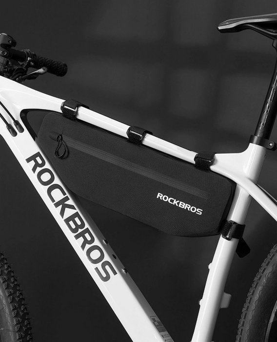 Rockbros AS-043 Bolsa de bicicleta con velcro 3L - Negro