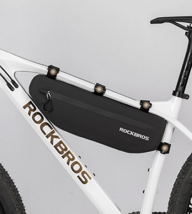 Rockbros AS-043 Bolsa de bicicleta con velcro 3L - Negro