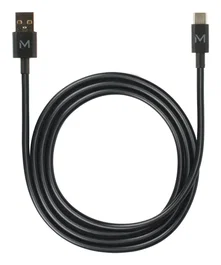 Mobilis Cable USB-C a USB-A 1m - Negro