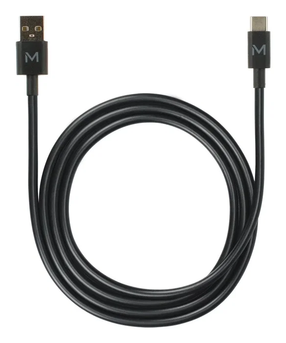 Mobilis Cable USB-C a USB-A 1m - Negro Mobilis Cable USB-C a USB-A 1m - Negro