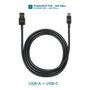 Mobilis Cable USB A a USB C 1 m Negro