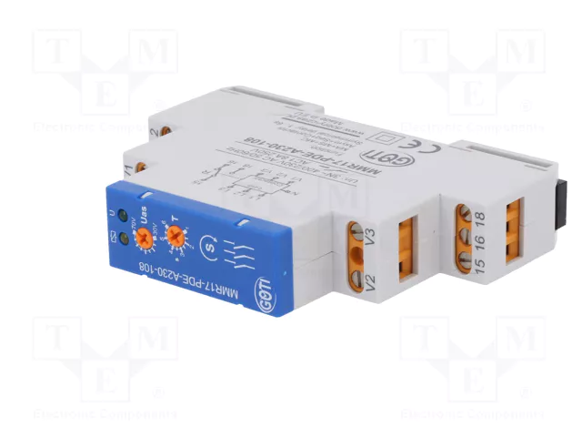 DOBRY CZAS Relé de monitorización de tensión MMR 3 x 230...400V AC DOBRY CZAS Relé de monitorización de tensión MMR 3 x 230...400V AC