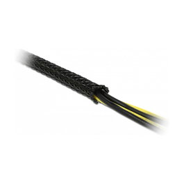 DeLOCK Funda trenzada estirable 10 m x 19 mm negro