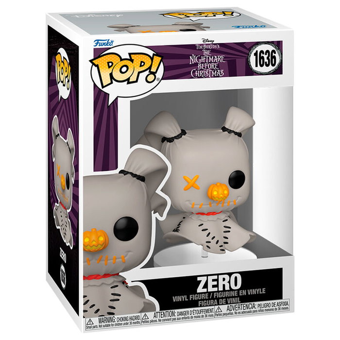 Funko POP Figura de Vinilo Disney Pesadilla Antes de Navidad Zero en Caja Regalo