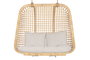 DKD Home Decor Sillón Colgante Balines Natural Beige Ratan Poliester 60 x 120 x 140 cm