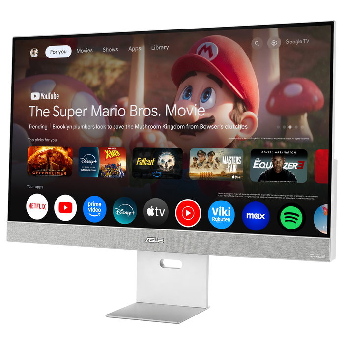 Asus ZenScreen Smart MS32UC Monitor 4K 32 pulgadas IPS Gris, Blanco
