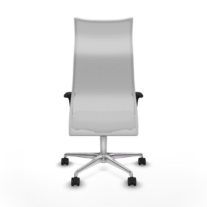 PIQUERAS Y CRESPO Sillón Albacete Blanco con Mecanismo Sincro y Base de Aluminio