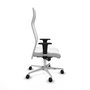 PIQUERAS Y CRESPO Sillón Albacete Blanco con Mecanismo Sincro y Base de Aluminio