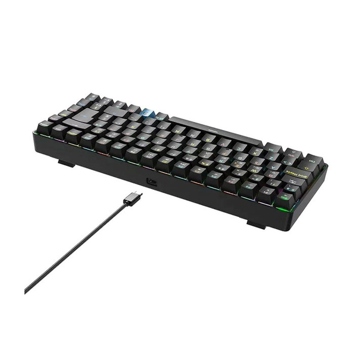 Hiditec Teclado Gaming Mecánico Inalámbrico GM1K Hot-Swap Switch Gateron Brown