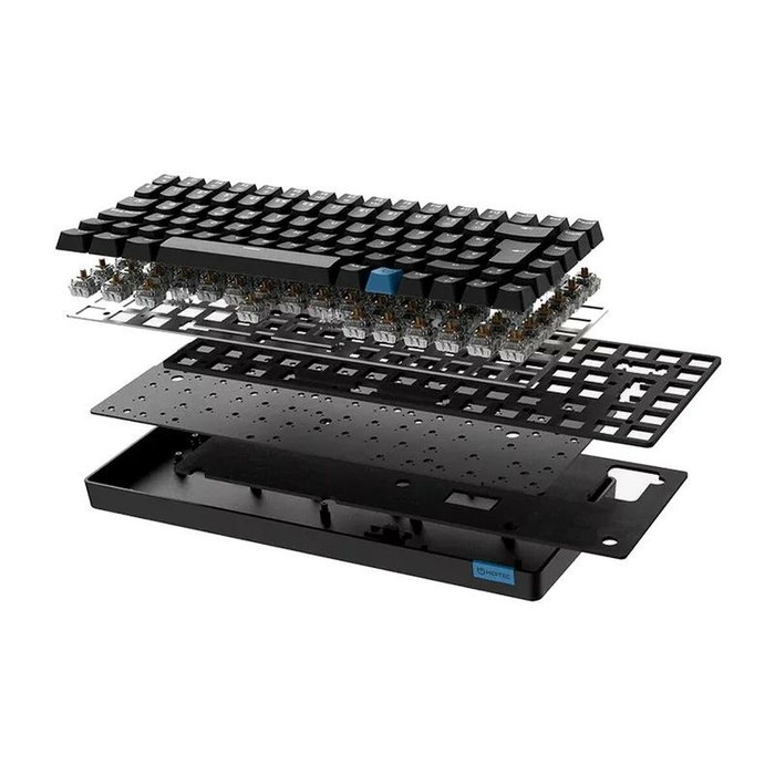 Hiditec GM1K Teclado Gaming Mecánico 75% Hot-Swap Gateron Brown ISO Español