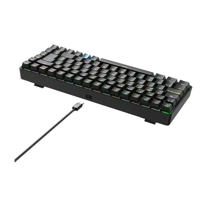 Hiditec GM1K Teclado Gaming Mecánico 75% Hot-Swap Gateron Brown ISO Español