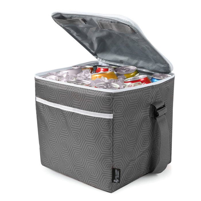 REAL MADRID Bolsa porta alimentos plegable 20000ml, 30x27.9x27.9cm, Poliéster 600D