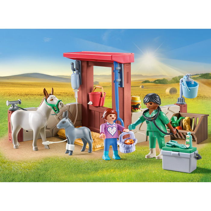 Playmobil Starter Pack Veterinaria De Granja 71471