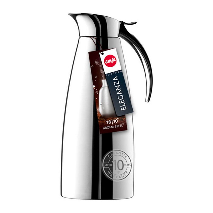 Emsa Jarra Térmica 502488, Acero Inoxidable, Easy Open, 0.6L