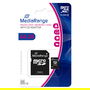 MediaRange MR955 Tarjeta MicroSDXC 64 GB Clase 10 UHS-I U1 Negro 60MB/s Lectura 15MB/s Escritura Compatible Mac con Adaptador SD