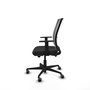 PIQUERAS Y CRESPO Silla de oficina Haches con mecanismo Sincro/Traslack, Negro y Gris