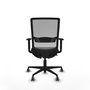 PIQUERAS Y CRESPO Silla de oficina Haches con mecanismo Sincro/Traslack, Negro y Gris