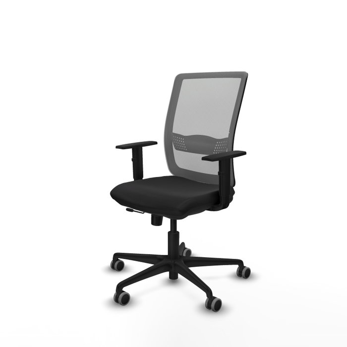 PIQUERAS Y CRESPO Silla de oficina Haches con mecanismo Sincro/Traslack, Negro y Gris PIQUERAS Y CRESPO Silla de oficina Haches con mecanismo Sincro/Traslack, Negro y Gris