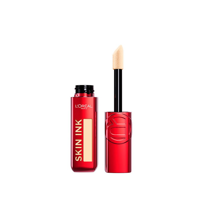L'Oréal Paris Infaillible Skin Ink Base de Maquillaje y Corrector 48h #130 Light Cool - 15 ml - Acabado Natural Mate Larga Duración